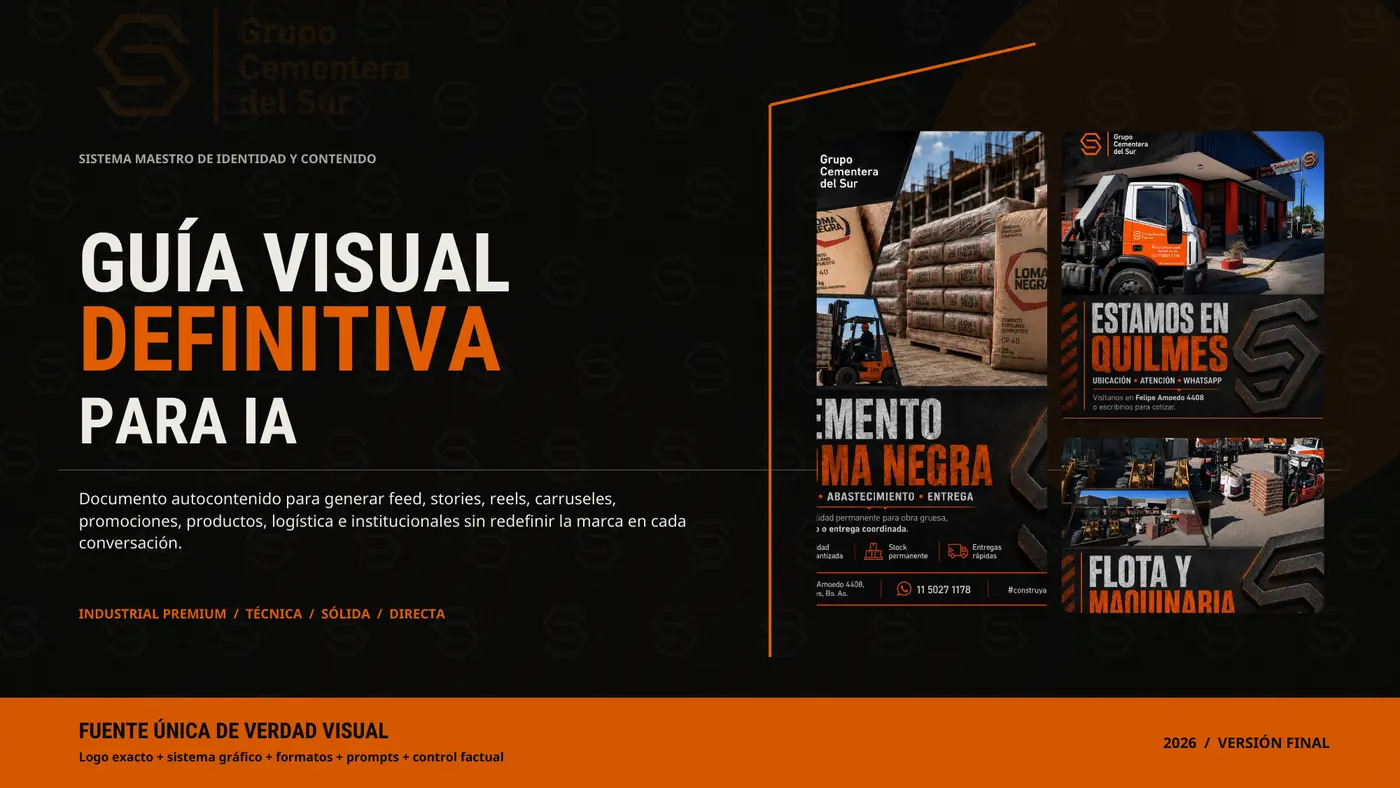 Portada de la guía visual de Grupo Cementera del Sur
