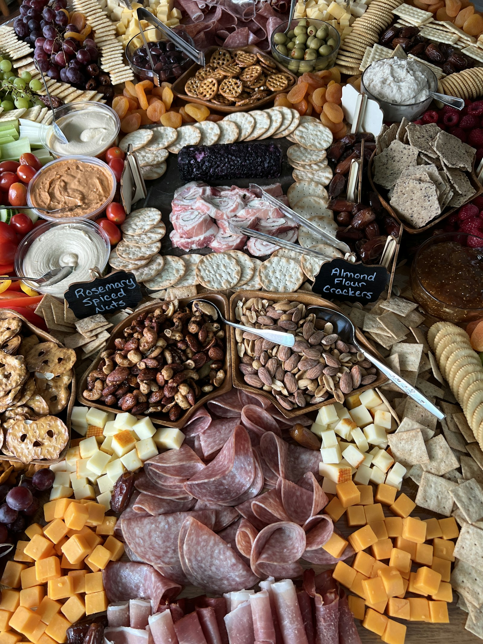 Gourmet products displayed on a table