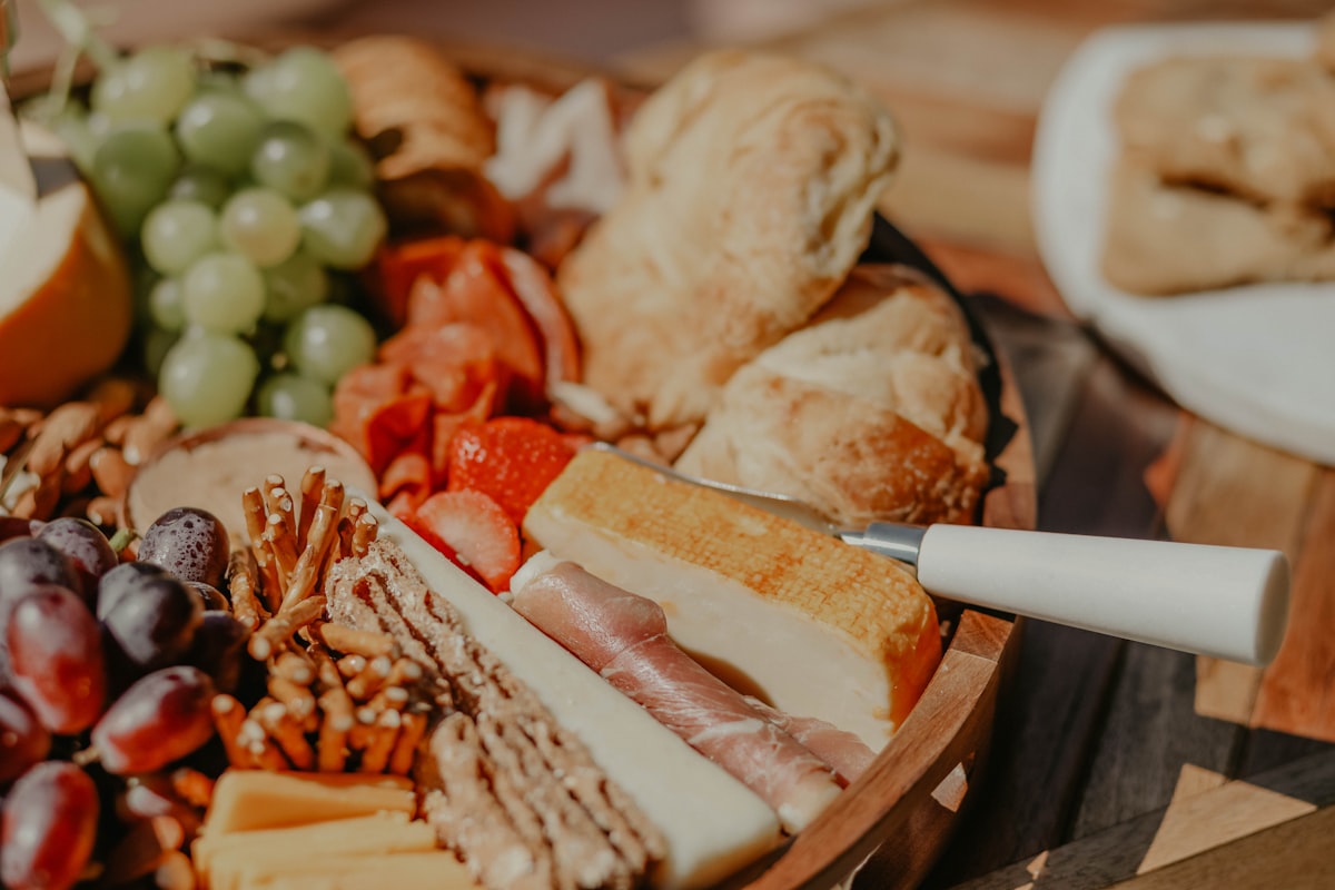 A curated food selection