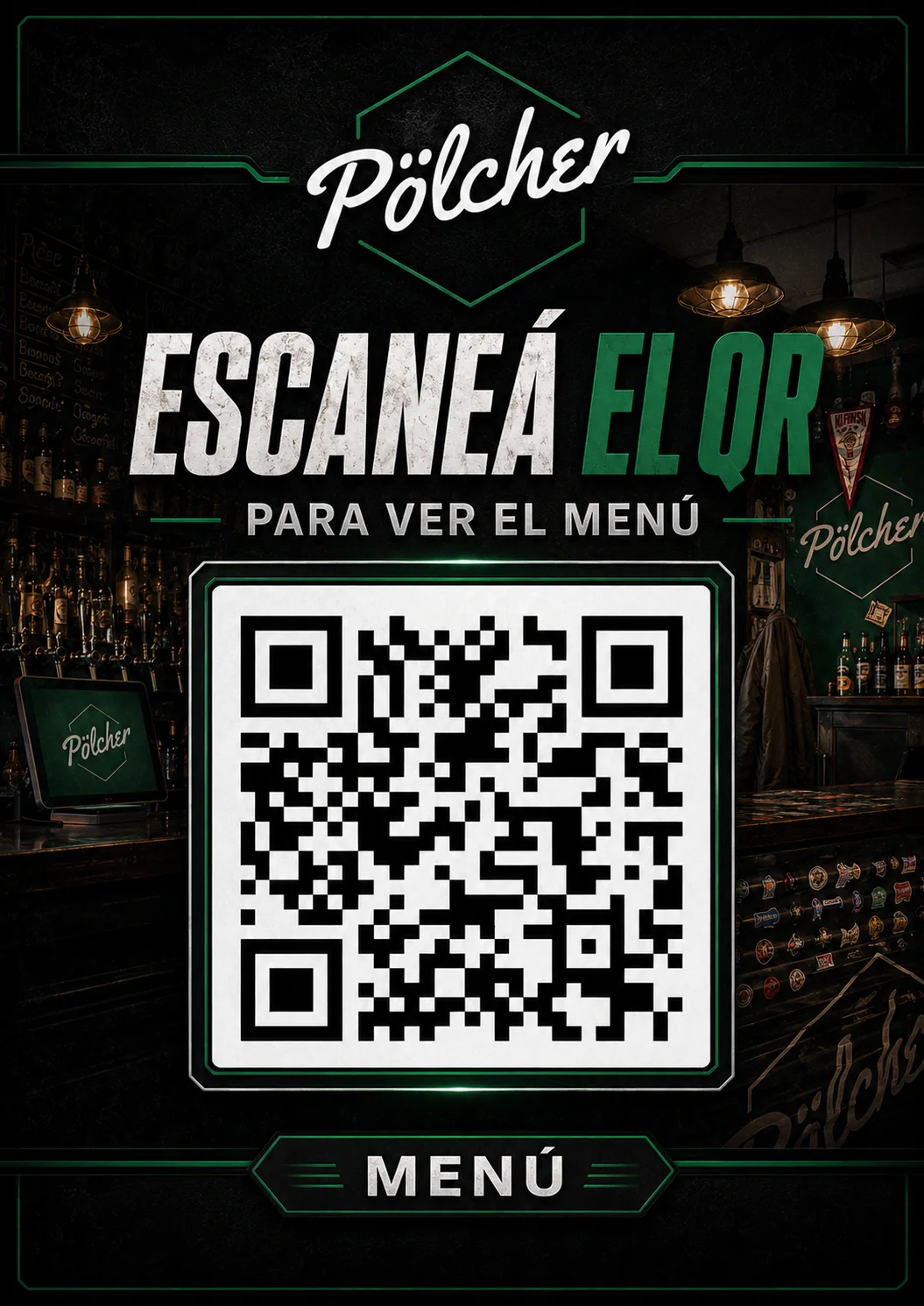 Código QR aplicado en un punto de contacto