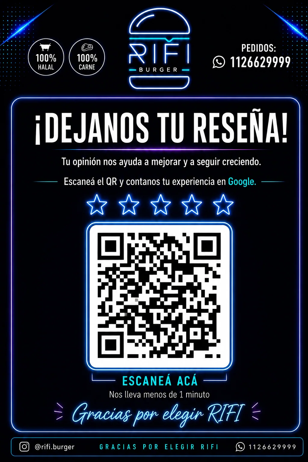 Pieza promocional con código QR